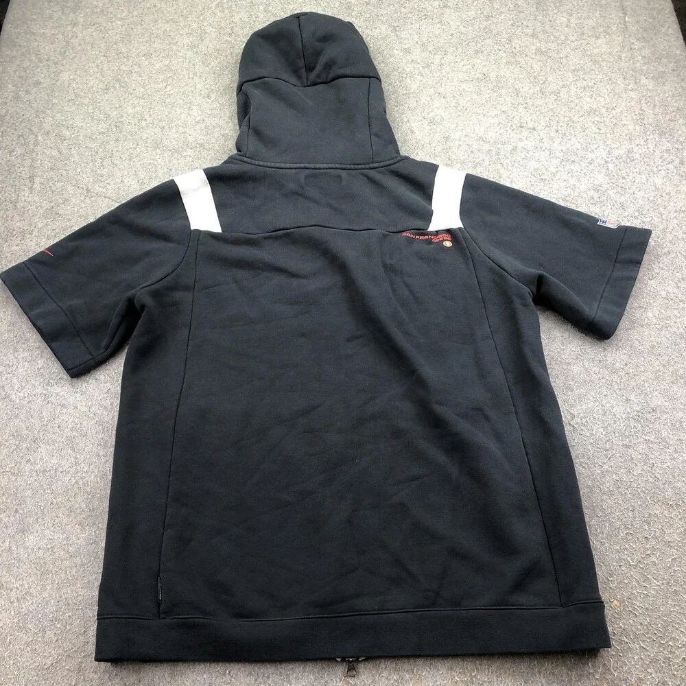 San Francisco 49ers Hoodie Sweatshirt Mens XL Black NFL Football Nike On Field